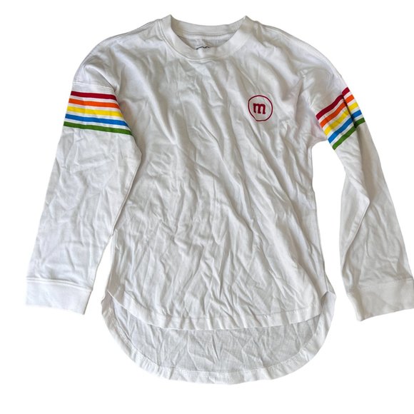 M&M'S Other - NWOT M&M'S Long Sleeve Graphic Tee White Red Kids Size L